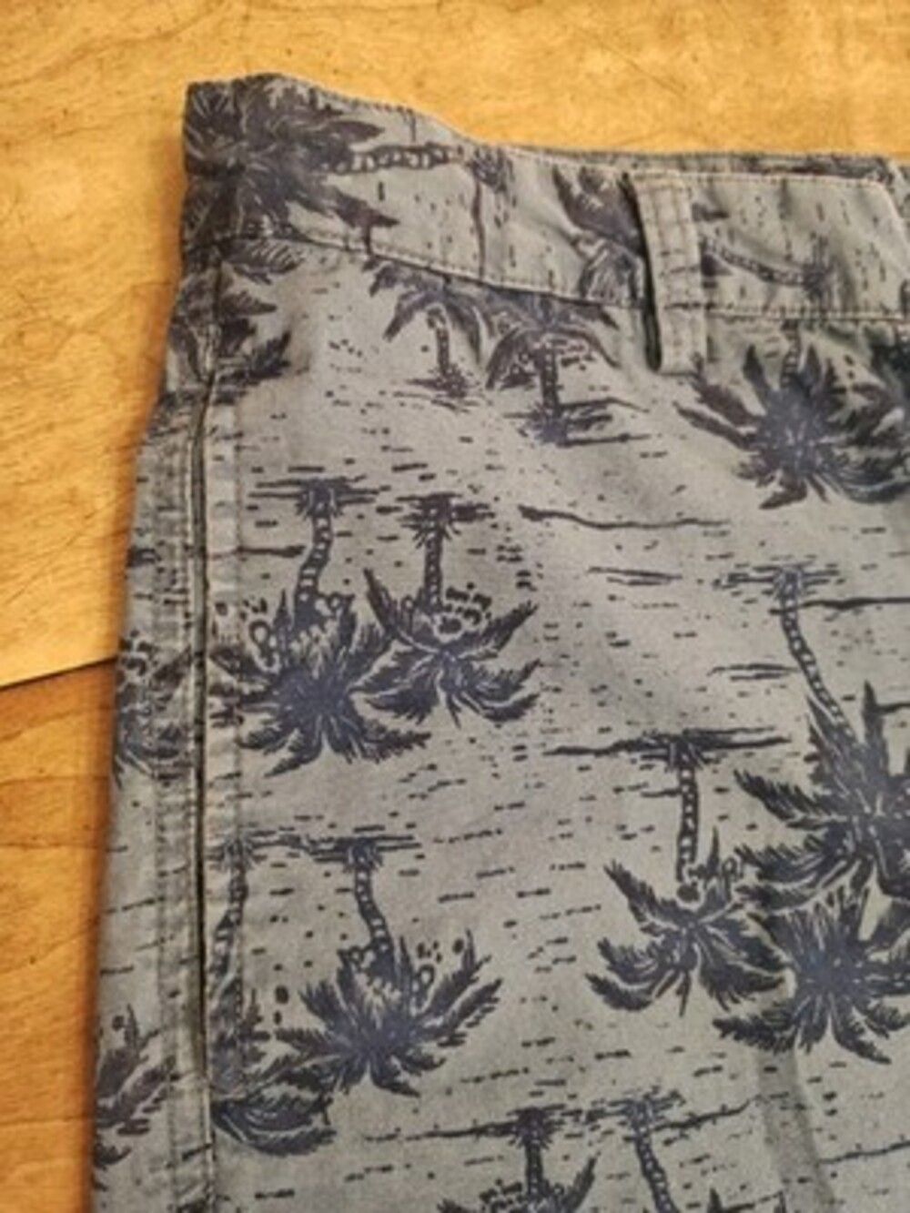 Chaps Blue Palm Tree Print Shorts Men’s Size 38 Casual Beach Summer - Picture 3 of 10